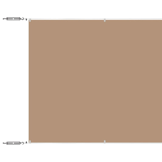 Vidaxl Toldo Vertical Tela Oxford Gris Taupé 180x1000 Cm_0