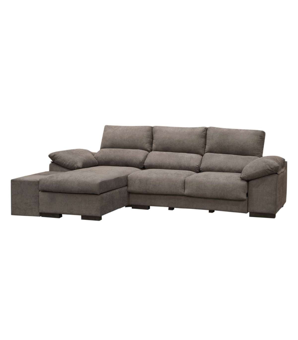 Chaiselongue Reversible Izbor Con Tela Antimanchas Marrón. 295 Cm (ancho) X 155 Cm (fondo) X 100 Cm (alto)._0