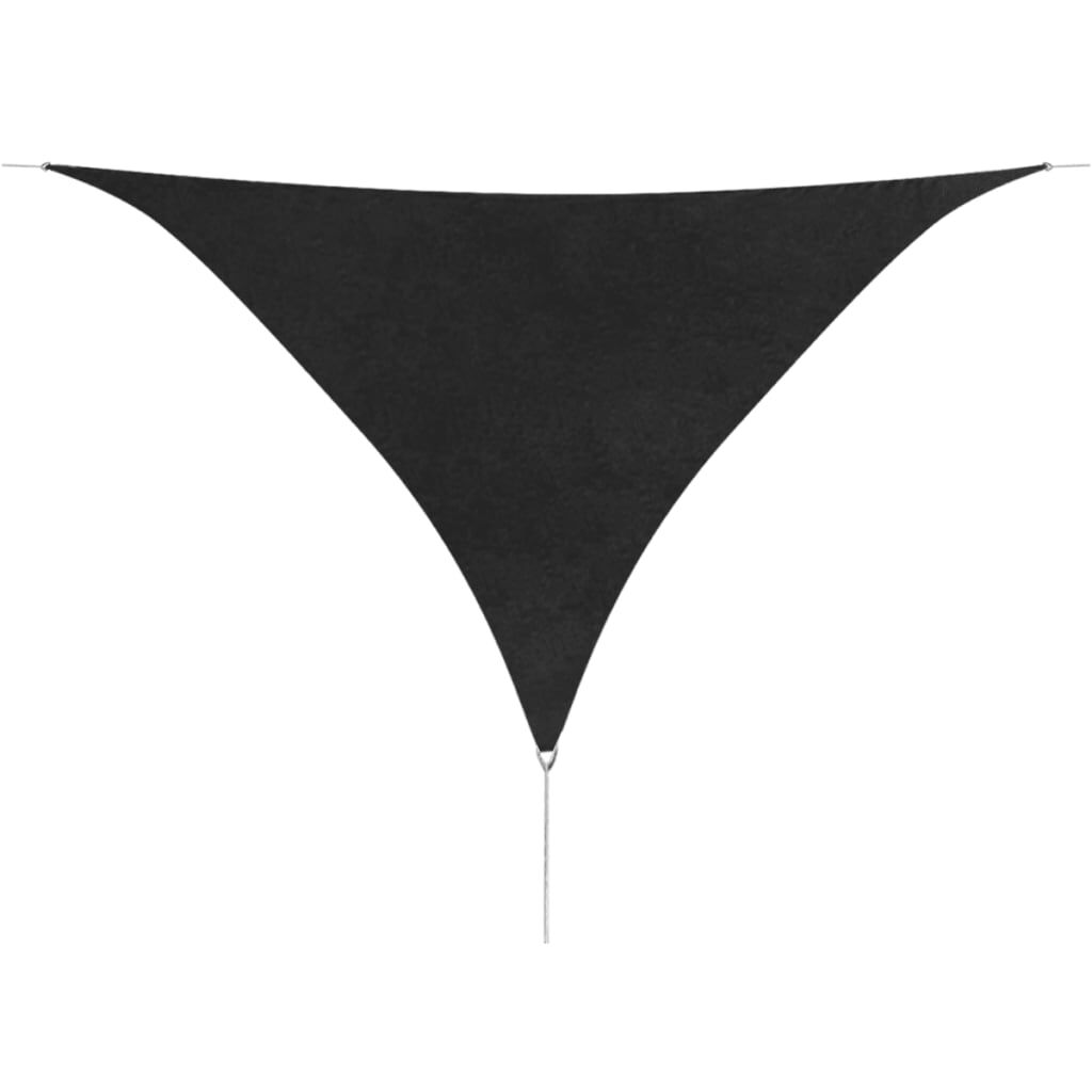 Vidaxl Toldo De Vela Triangular Tela Oxford Gris Antracita 5x5x5 M_1