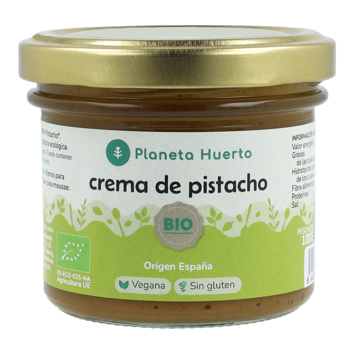 Crema de Pistacho 100% ECO Planeta Huerto 100 g