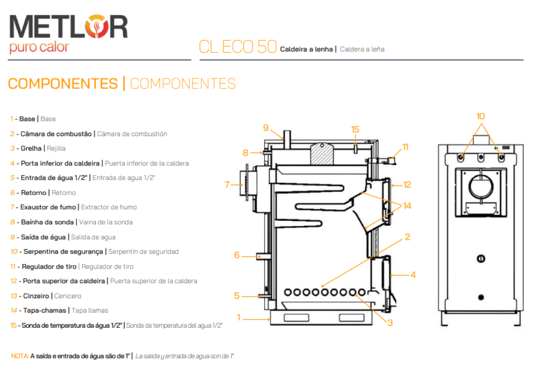 Calderas De Leña Metlor Modelo Cl Eco 50_3