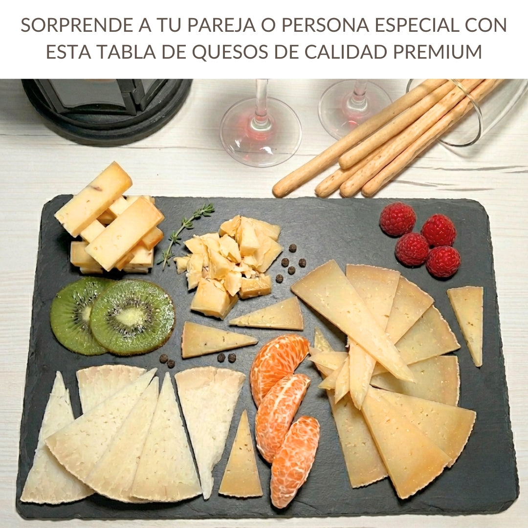 Caja De Quesos | Queso Manchego, Payoyo, Mahon Y Castellano Con Trufa | Regalo Pareja "díselo Con Quesos"_4