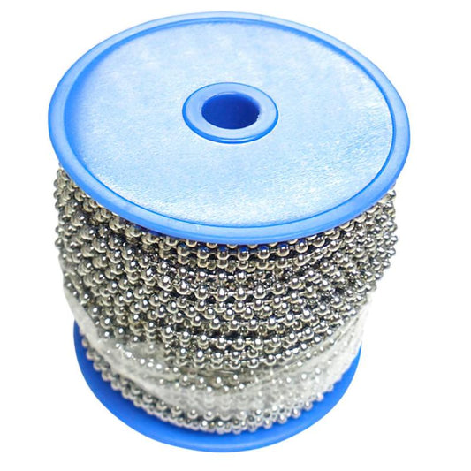 Cadena Bolas Laton Cromado 4,0 Mm. Rollo De 50 Metros_0