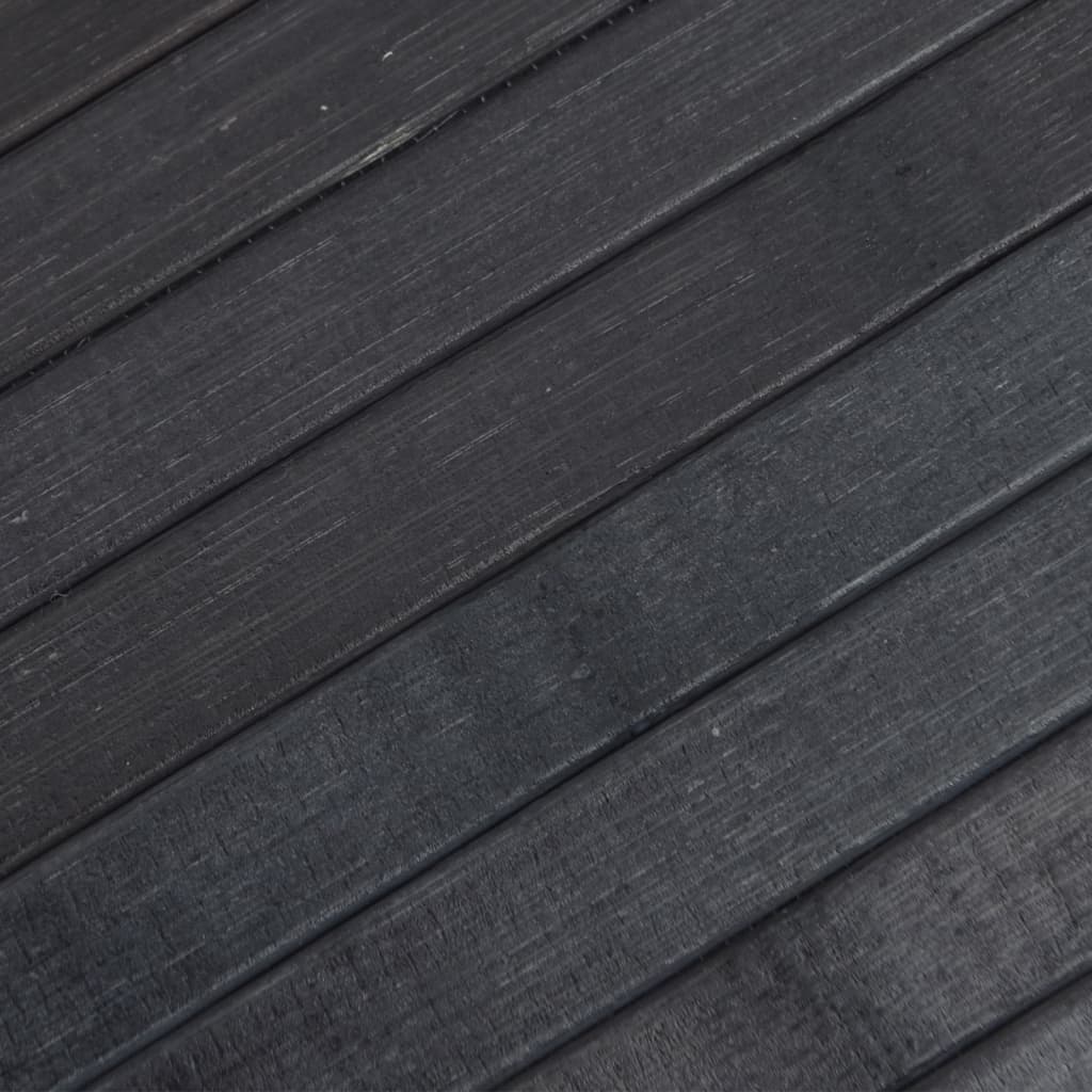Alfombra Rectangular Bambú Gris 100x300 Cm / Vetonek_4