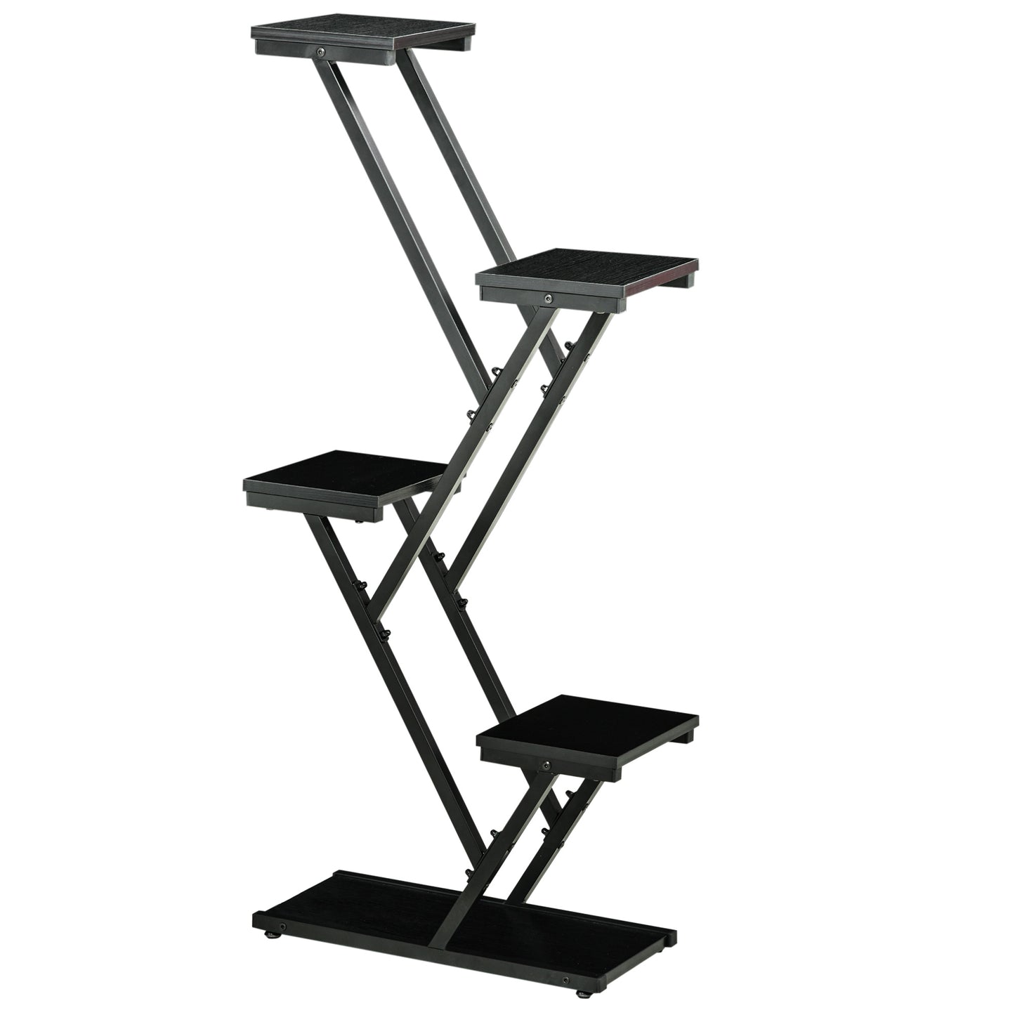 Outsunny Soporte Para Plantas De 4 Niveles Con Marco De Acero 53x24x119,5 Cm_0