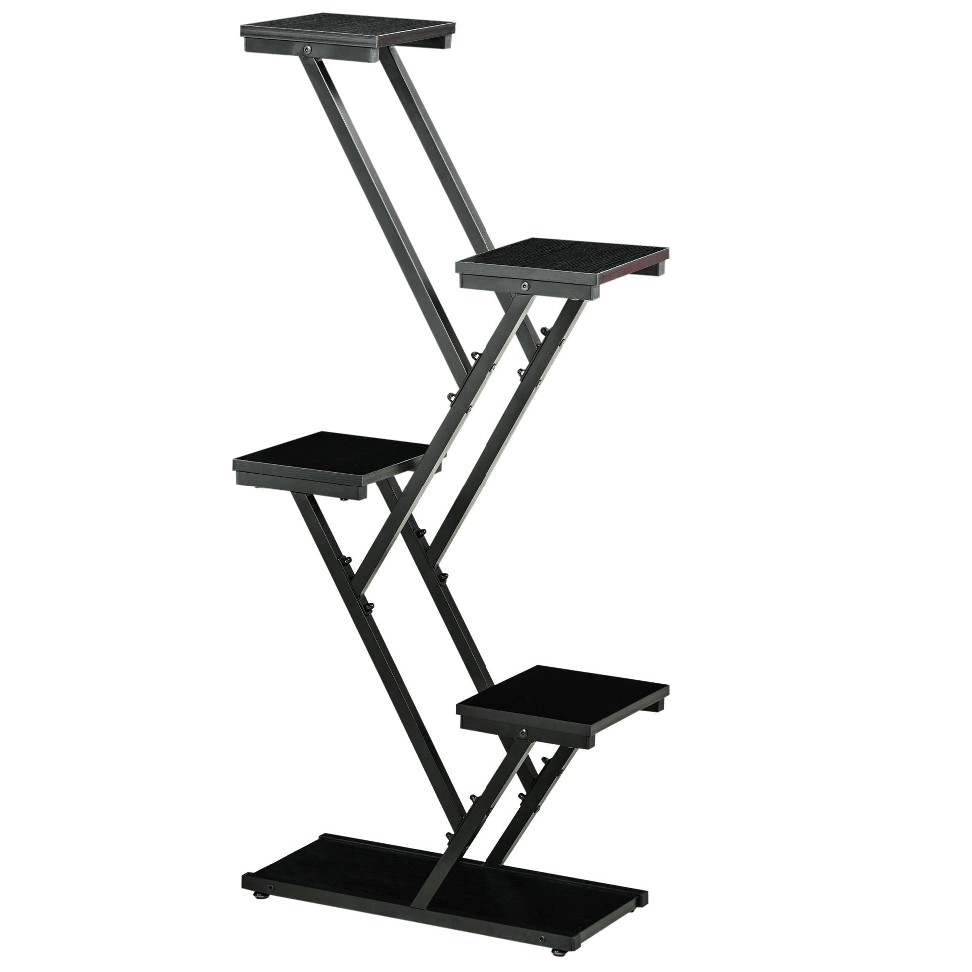 Outsunny Soporte Para Plantas De 4 Niveles Con Marco De Acero 53x24x119,5 Cm_0