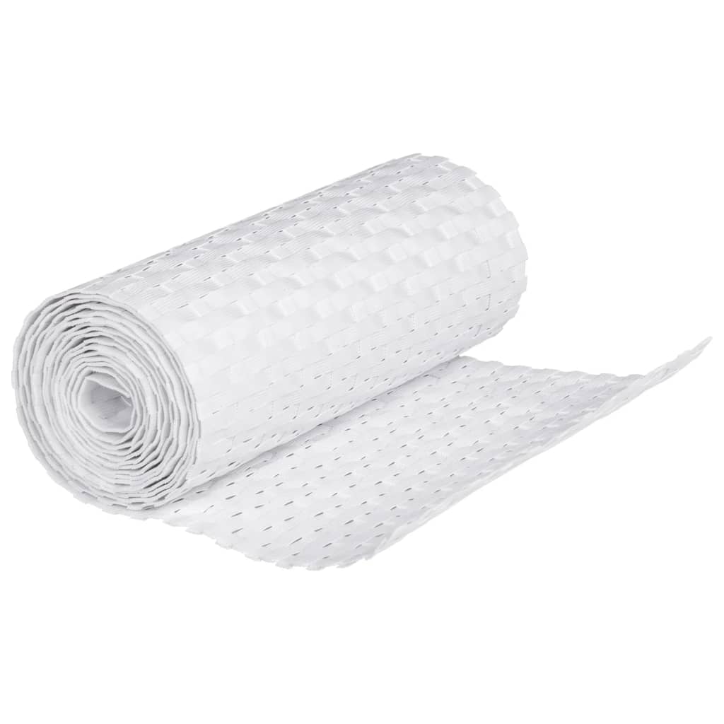 Toldos Para Balcón 10 Uds Ratán Sintético Blanco 255x19 Cm / Vetonek_4