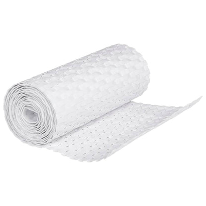 Toldos Para Balcón 10 Uds Ratán Sintético Blanco 255x19 Cm / Vetonek_4