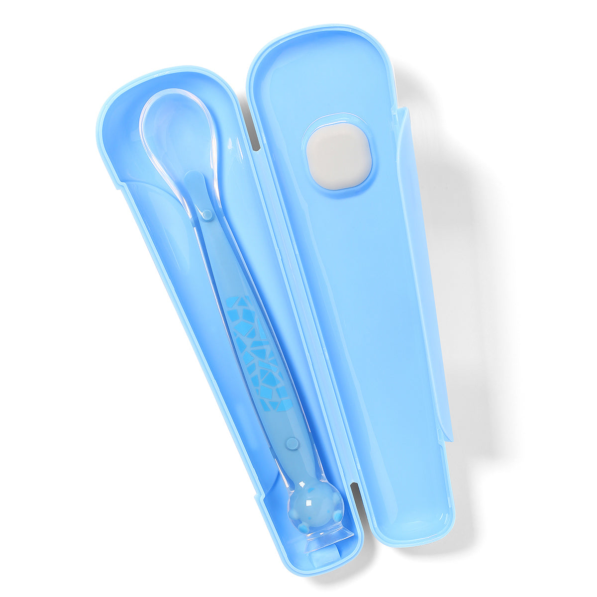 Cuchara De Silicona Con Ventosa Y Estuche (mint O Azul)_4