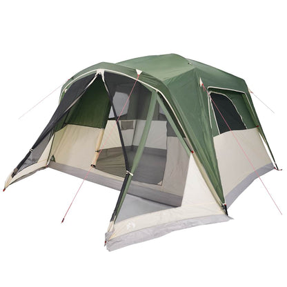 Tienda Campaña Familiar Con Porche 6 Personas Impermeable Verde_3
