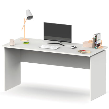 Escritorio, Mesa De Ordenador Oficina, Estudio 76 X 155 X 68 Cm, Despacho, Habitación, Desk, Briebe, Zenith, Blanco_0