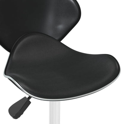 Taburete De Cocina De Cuero Sintético Negro_5