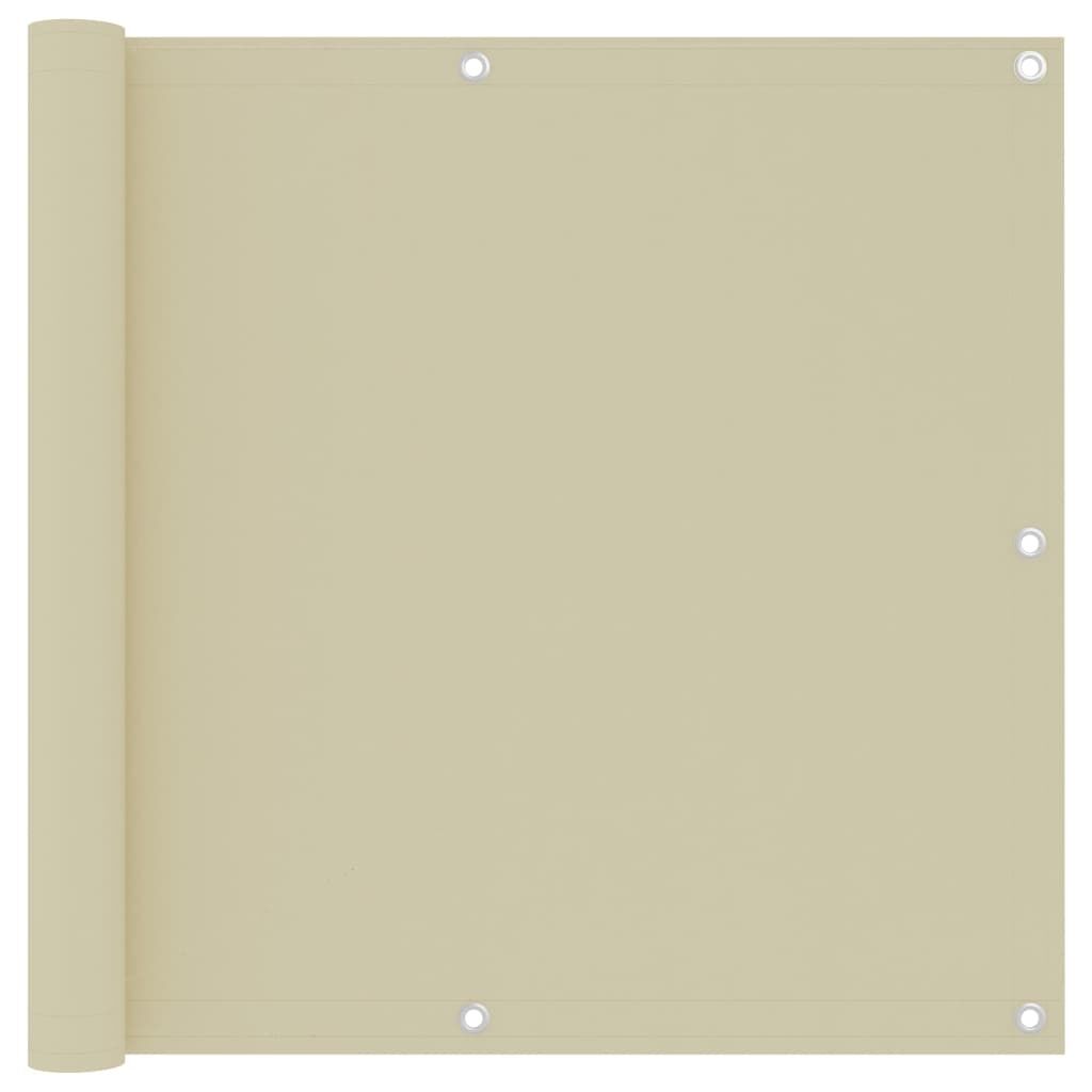 Vidaxl Toldo Para Balcón Tela Oxford Color Crema 90x500 Cm_0