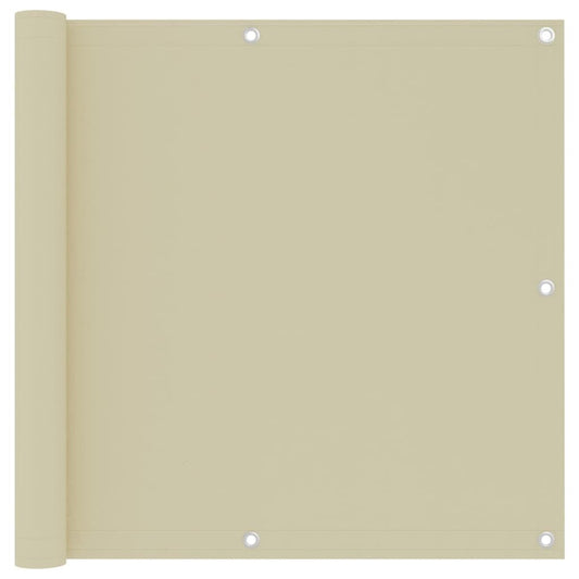 Vidaxl Toldo Para Balcón Tela Oxford Color Crema 90x500 Cm_0