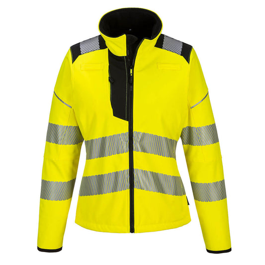 Chaquetas Softshell Resistente Al Agua Para Mujer / Xxl / Amarillo-negro_0