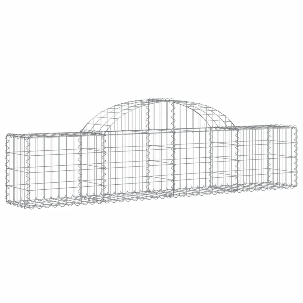 Cestas De Gaviones 20 Uds Forma De Arco Hierro 200x30x40/60 Cm_2