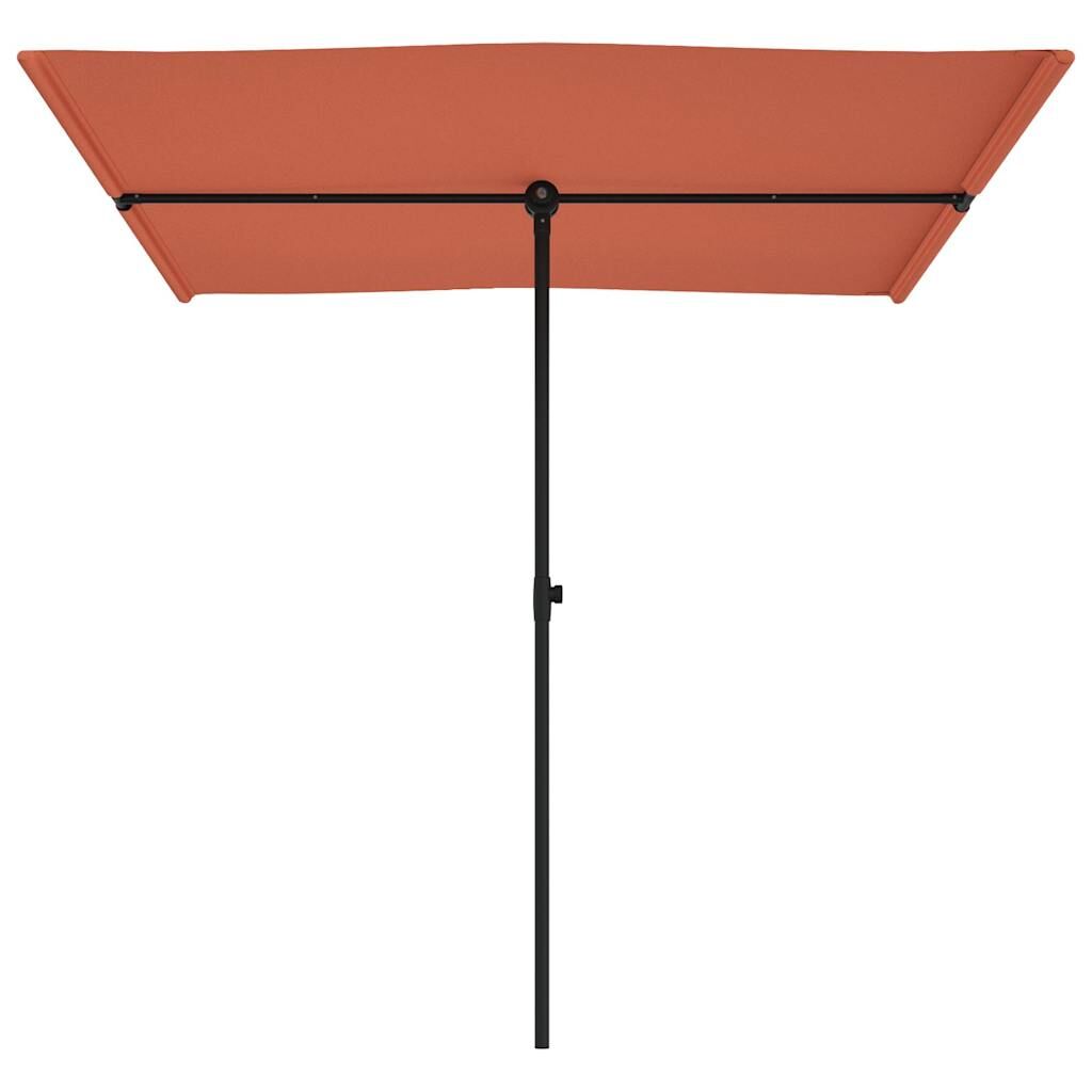 Vidaxl Sombrilla De Jardín Con Palo De Aluminio Terracota 2x1,5 M_3