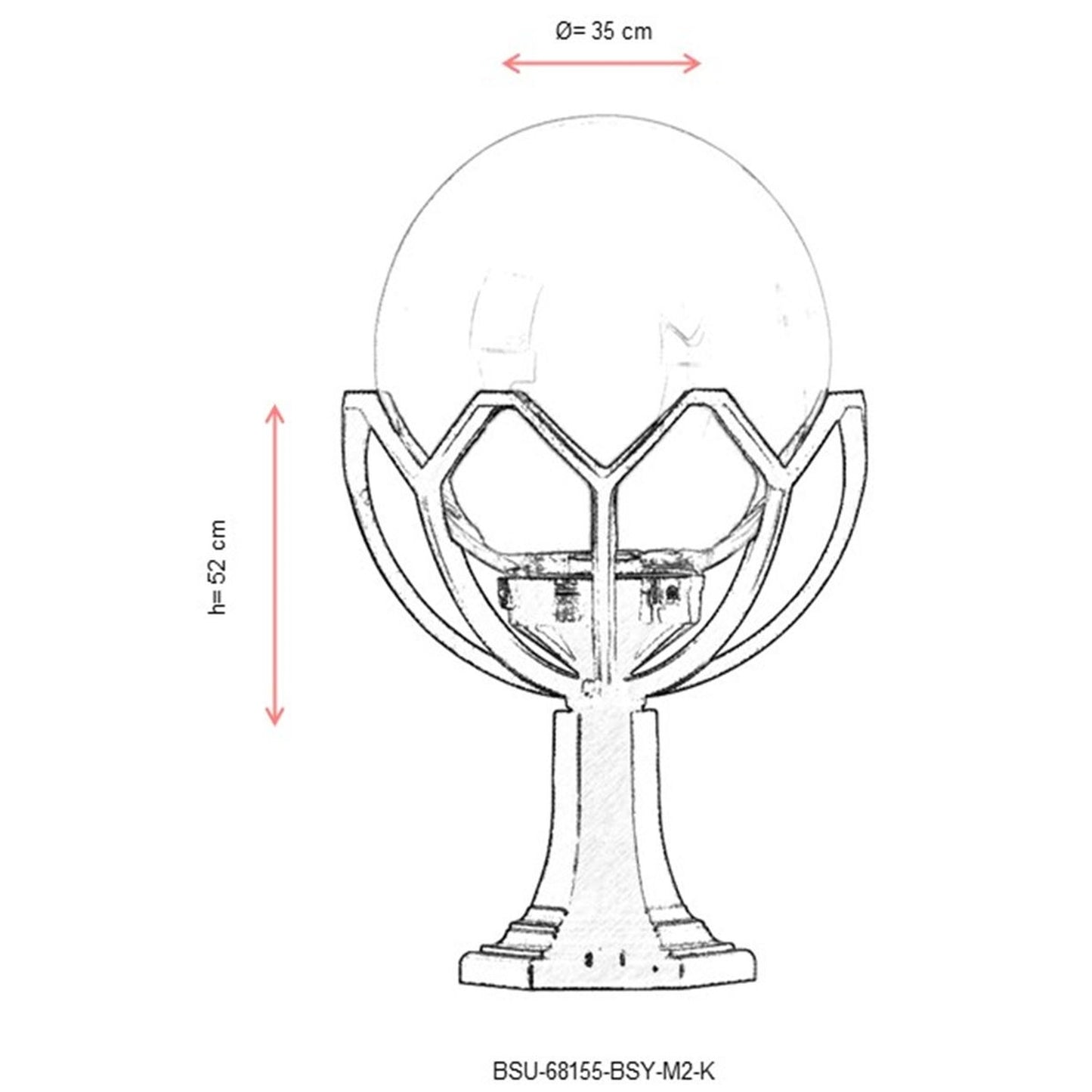 Aplique De Pared Para Exterior, Abs , Negro, 35x35x52, Casquillo E 27 Max 60 W_2