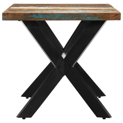 Mesa De Comedor De Madera Maciza Reciclada 140x70x75 Cm_1