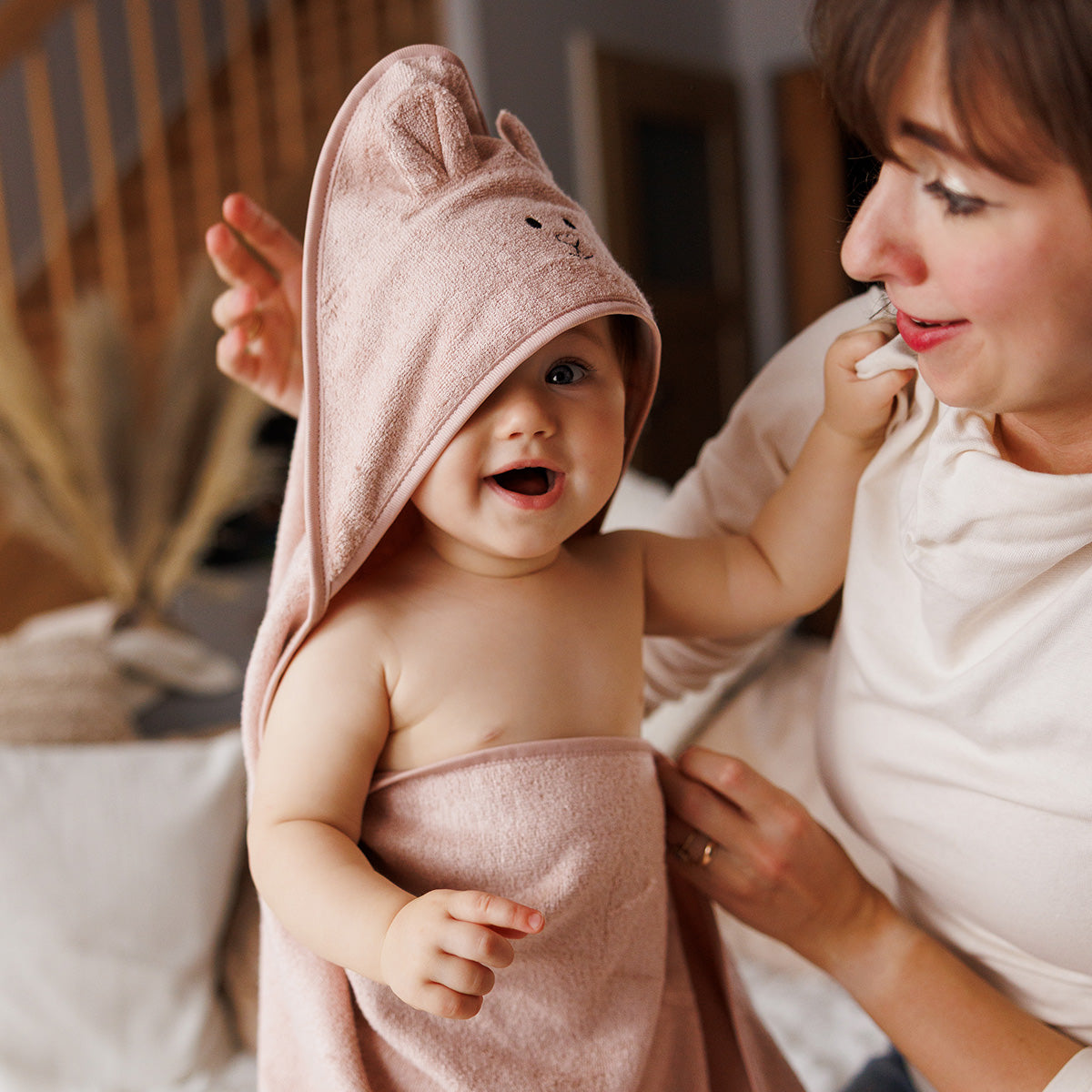 Babyono Capa De Baño Bamboo Xl Para Bebés Conejito | Calor, Suavidad Y Protección Desde El Primer Día_1