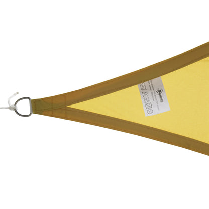 Outsunny Toldo Vela Sombrilla Parasol Triangulo Tejido De Poliester 160g/m2_3