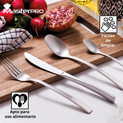 Pack De 3 Sartenes Ø20/24 Y 28 Cms + Set De 16pc De Cubertería En Acero Inoxidable_4