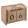 Well Home - Calendario De Madera Colonial 7,5x5x11cm