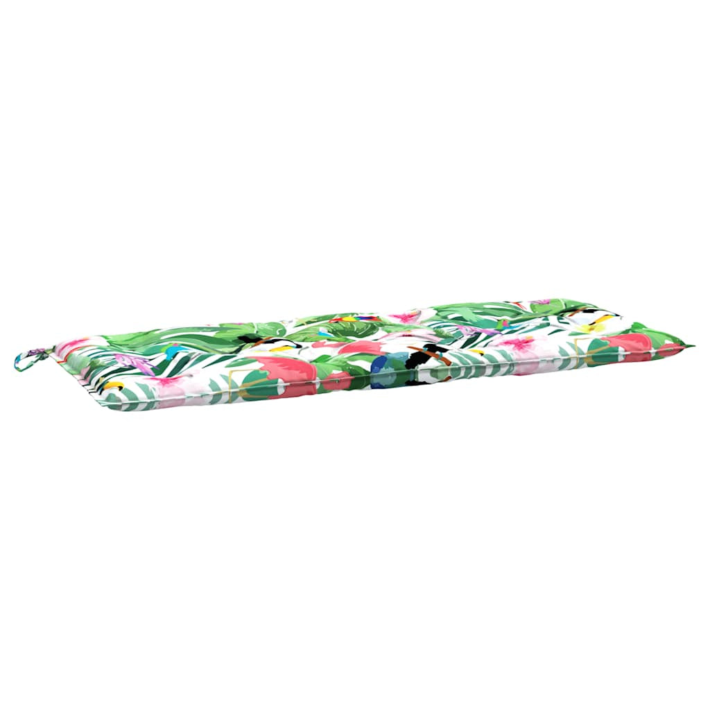 Vidaxl Cojines Para Banco De Jardín 2 Uds Tela Multicolor 120x50x7 Cm_4