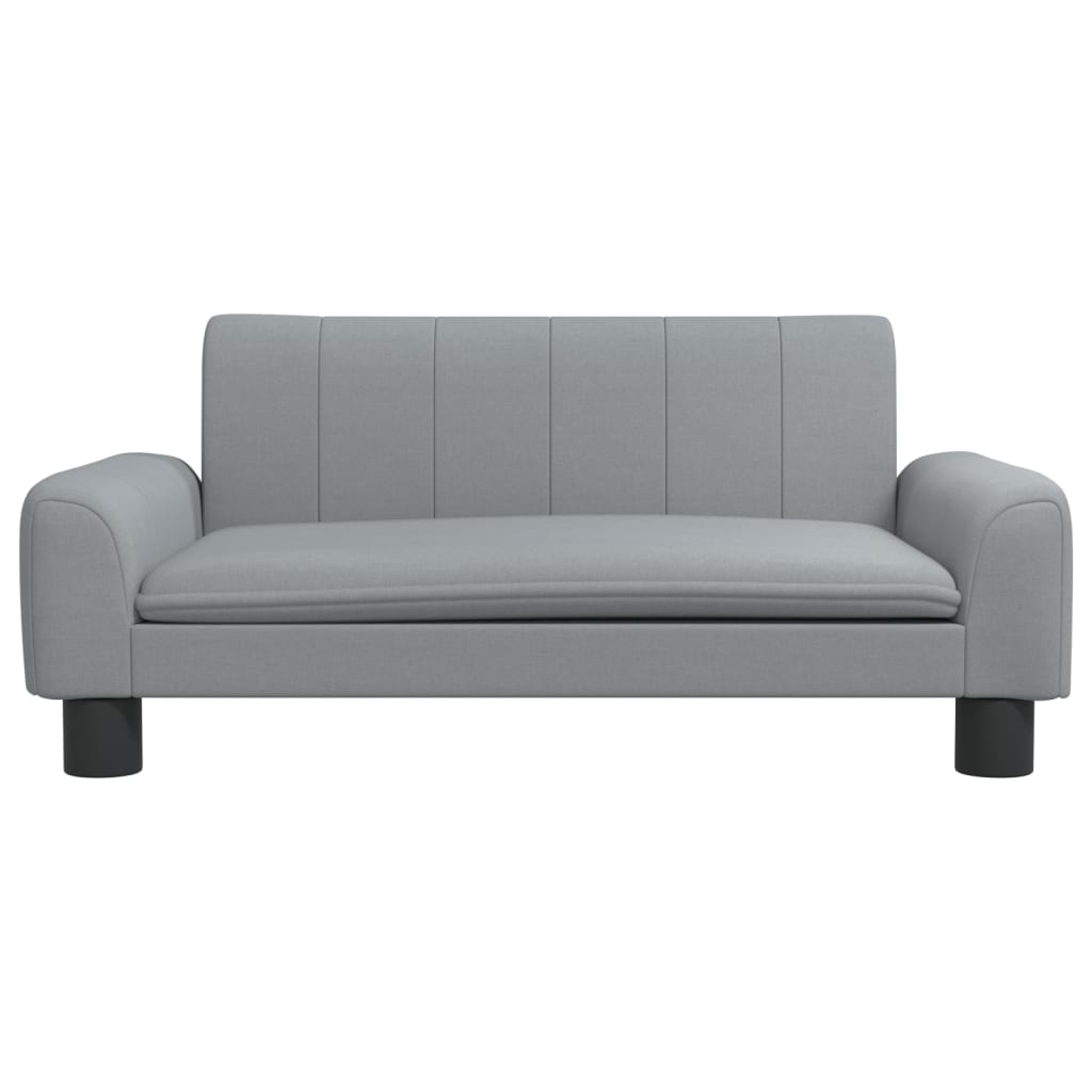 Cama Para Perros De Tela Gris Claro 70x45x30 Cm / Vetonek_0