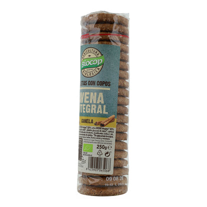 Galletas Copos de Avena Integral y Canela Biocop 250 g