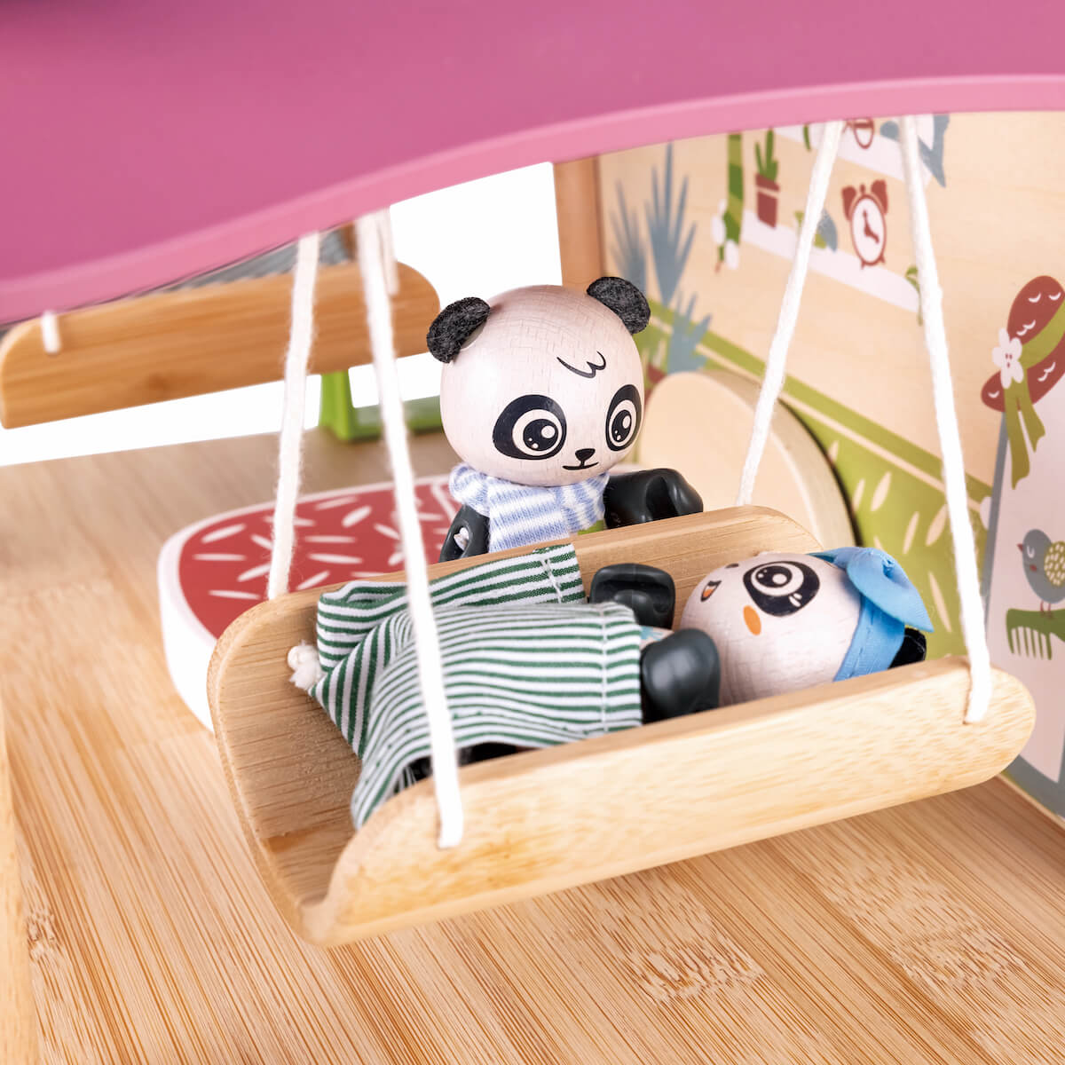 Casa Bambú Osos Pandas Green Planet Explorers Hape_3