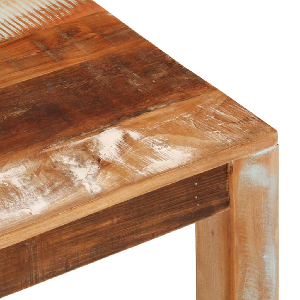 Mesa De Centro De Madera Maciza Reciclada 55x55x35 Cm_4