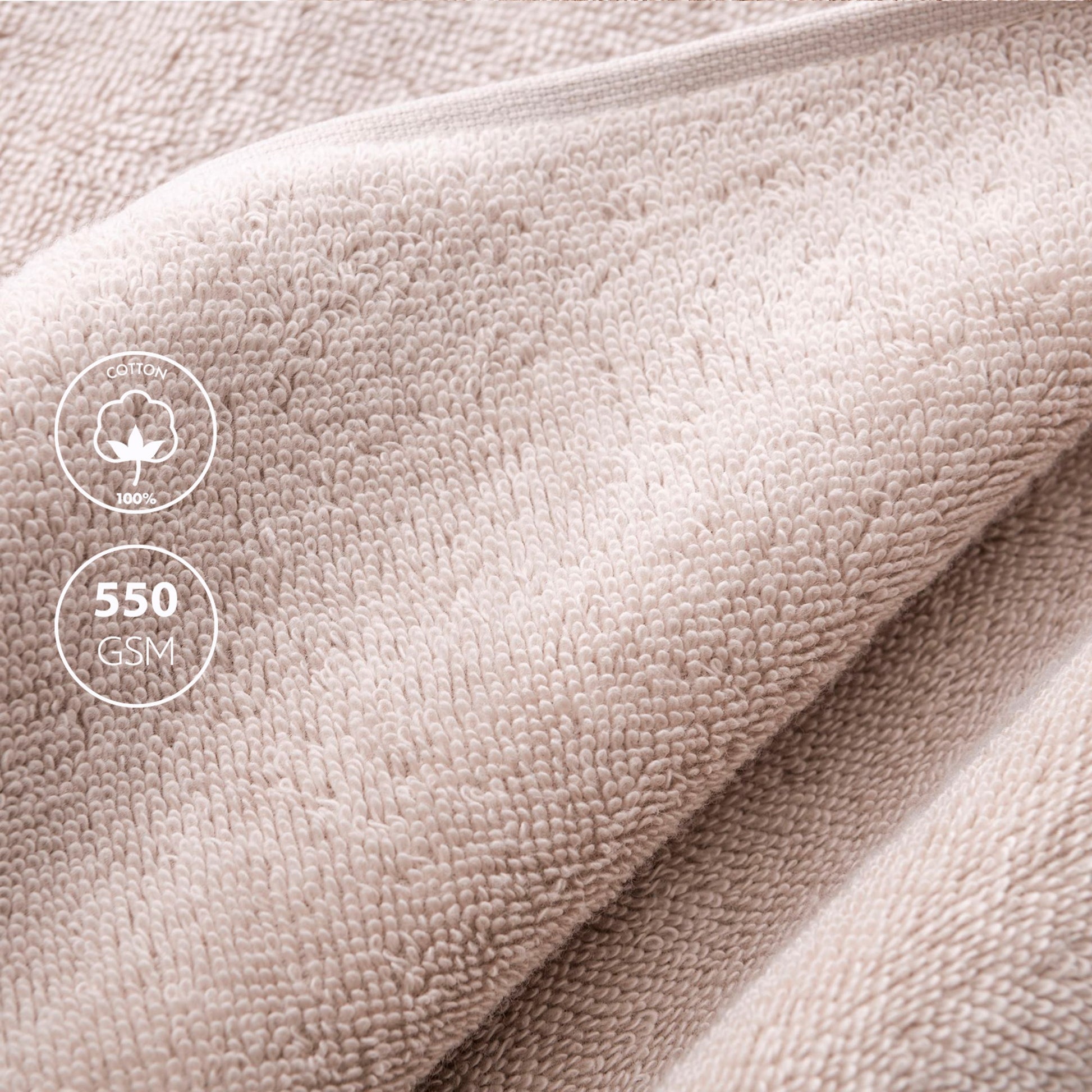 Toalla De Tocador 30x50cm 100% Algodón 550gsm Logo Bordado Scalpers Home