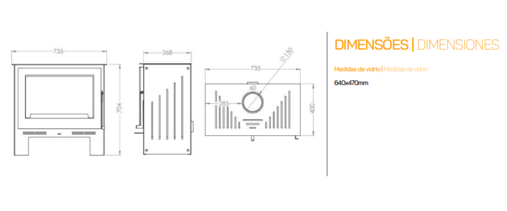 Estufa De Leña Metlor Modelo Smart Plus_3