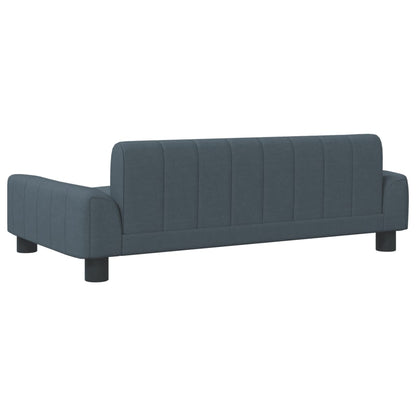 Cama Para Perros De Tela Gris Oscuro 90x53x30 Cm / Vetonek_0