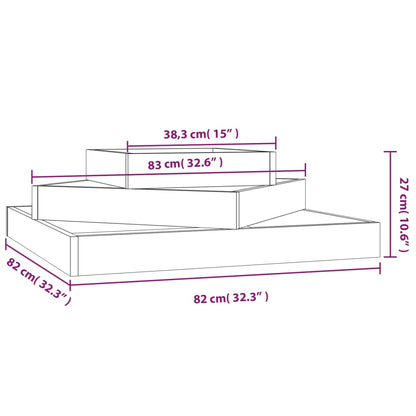 Jardinera De Madera Maciza De Pino 83x83x27 Cm_5