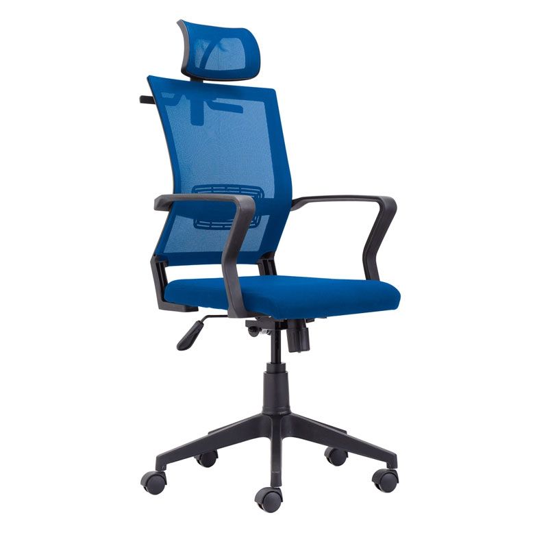 Silla De Oficina Winner Tapizado, Azul, 64 X 117–127 X 64_0