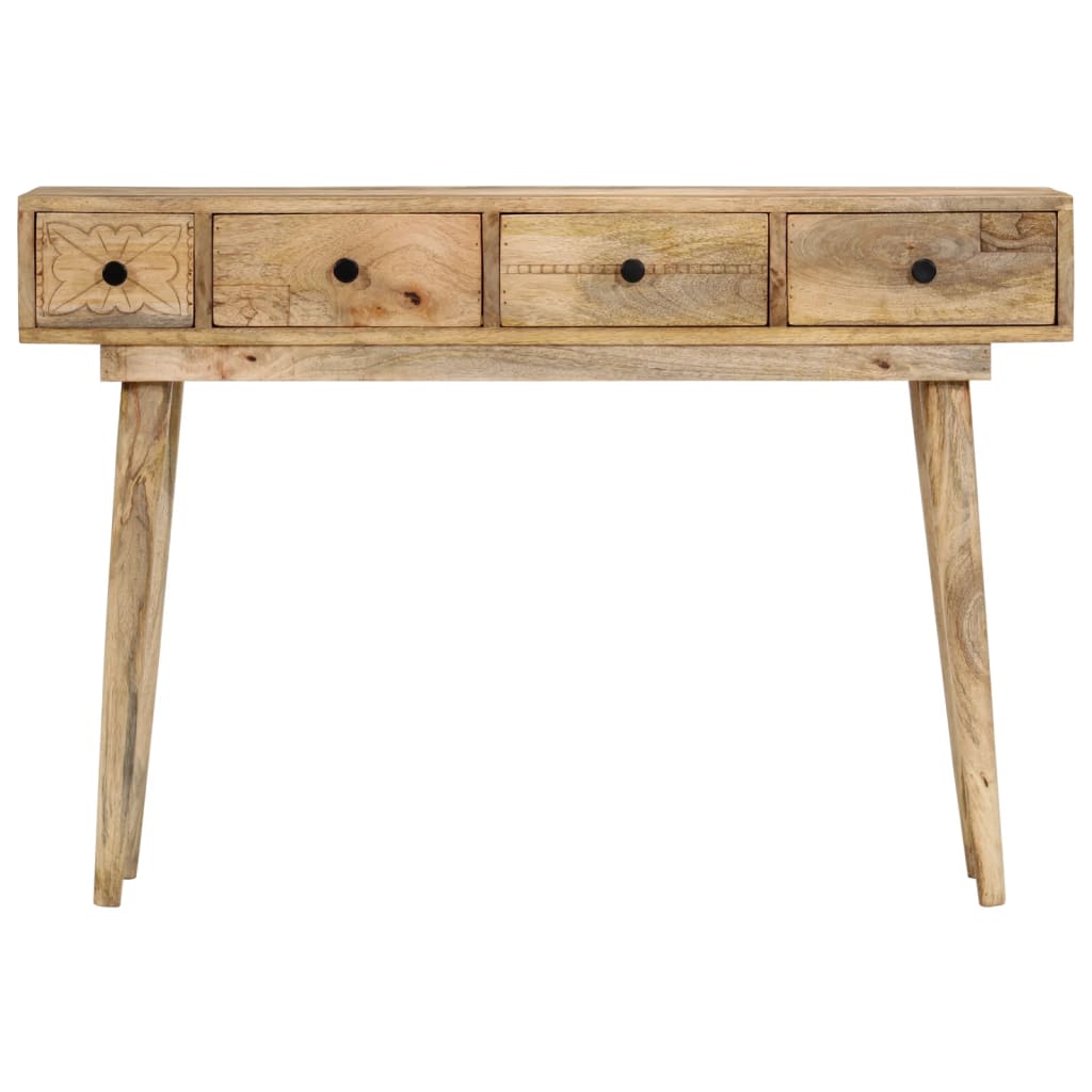 Mesa Consola De Madera Maciza De Mango 110x30x75 Cm_3