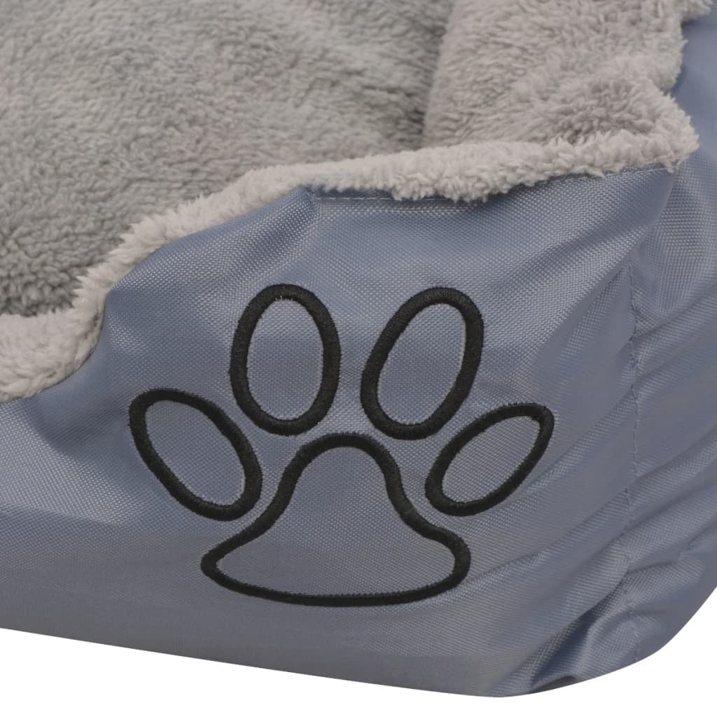 Vidaxl Cama Para Perro Con Cojín Acolchado Talla M Gris_3