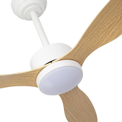 Ventilador Dc Serpa 24w Blanco 3aspas Haya 107d 2424lm 3000-4000-6500k Remoto+reguladort Intensidad+temporizador+memoria_1