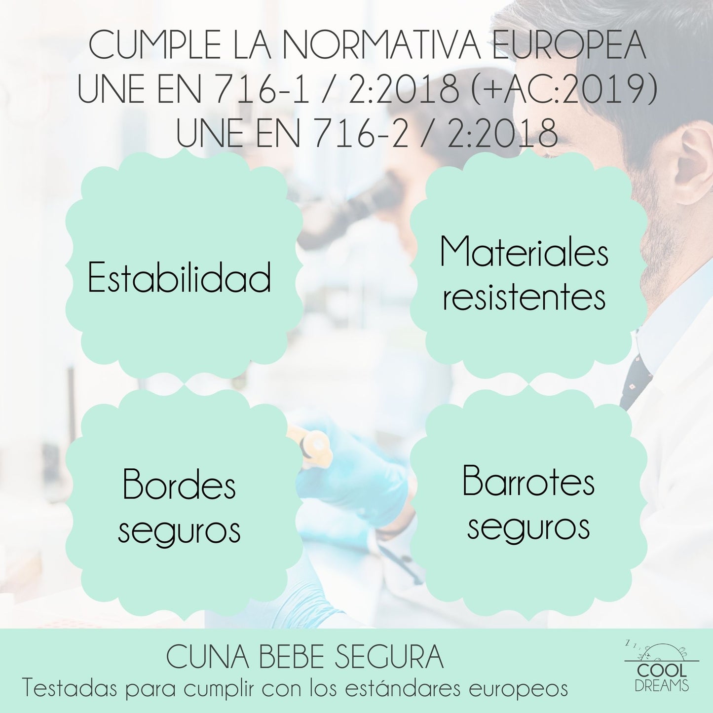 Cuna Bebé Indi Estilo Nórdico Infantil En Blanco Y De Madera De Haya, Con Colchón Morfeo Y Funda De Colchón Impermeable_4