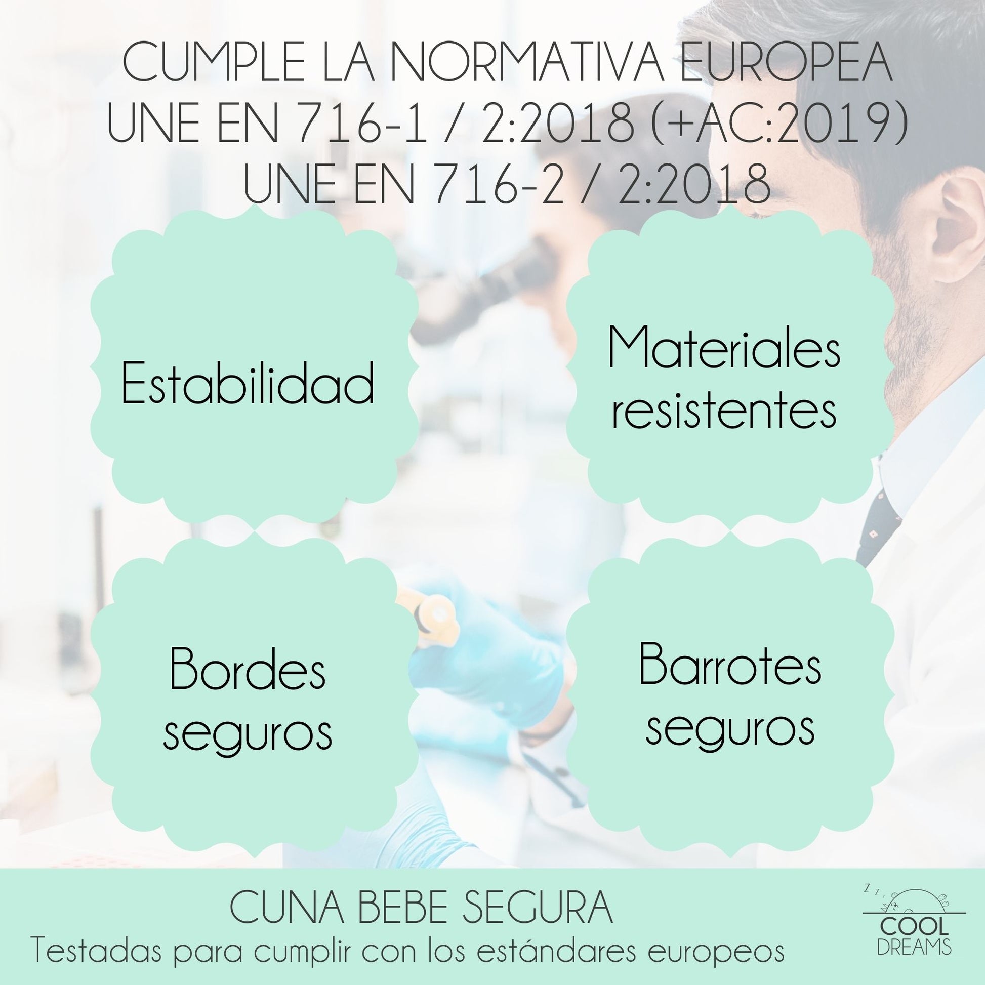 Cuna Bebé Indi Estilo Nórdico Infantil En Blanco Y De Madera De Haya, Con Colchón Morfeo Y Funda De Colchón Impermeable_4