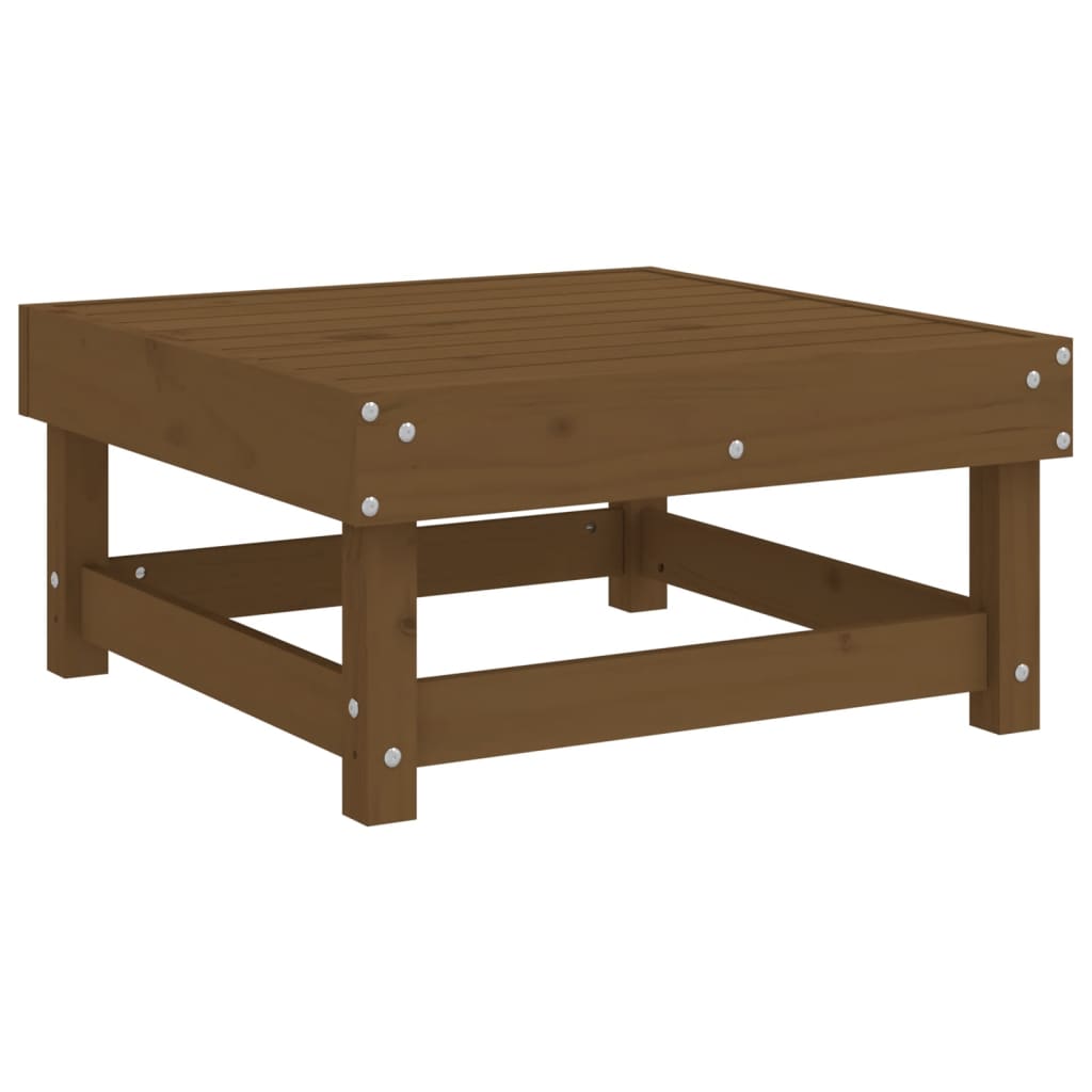 Vidaxl Juego Muebles De Jardín 10 Pzas Madera Maciza Pino Marrón Miel_4
