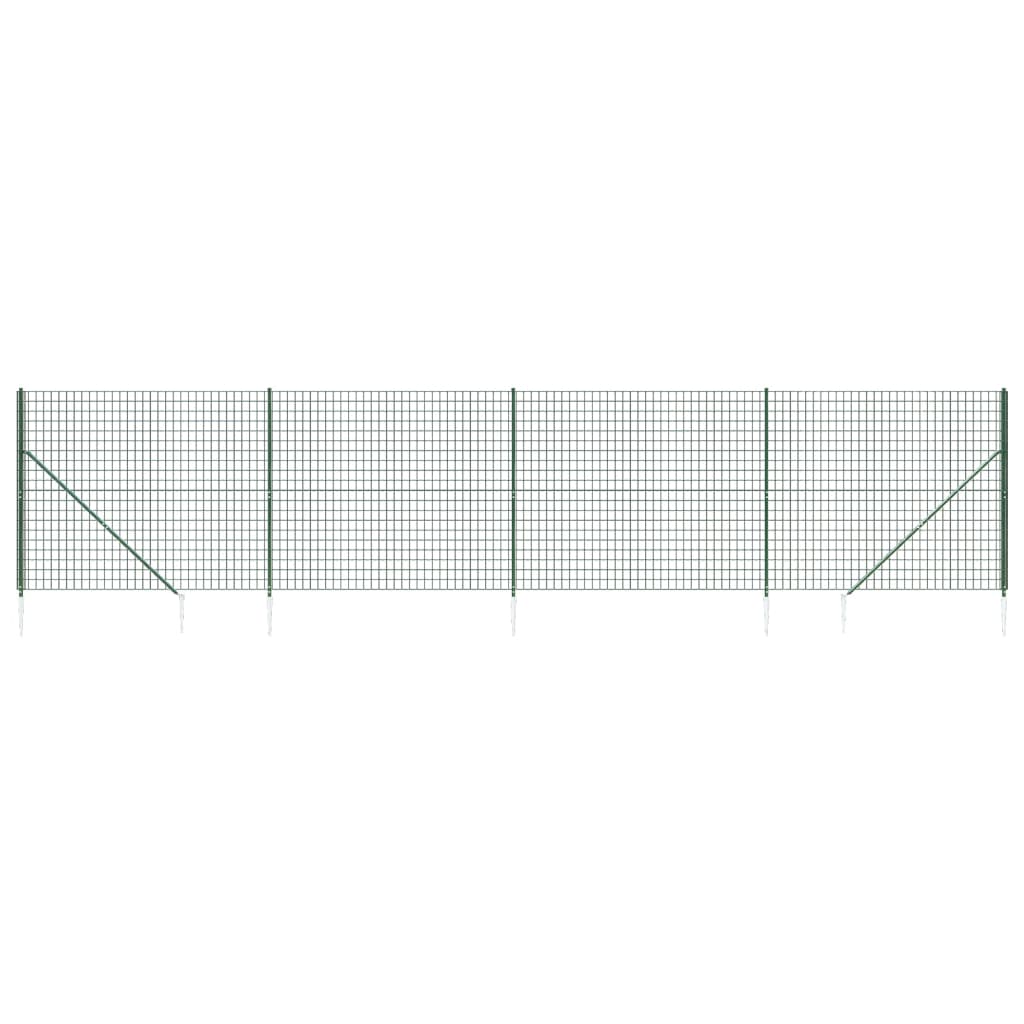 Cerca De Alambre Con Pinchos De Anclaje Verde 1,4x10 M / Vetonek_3