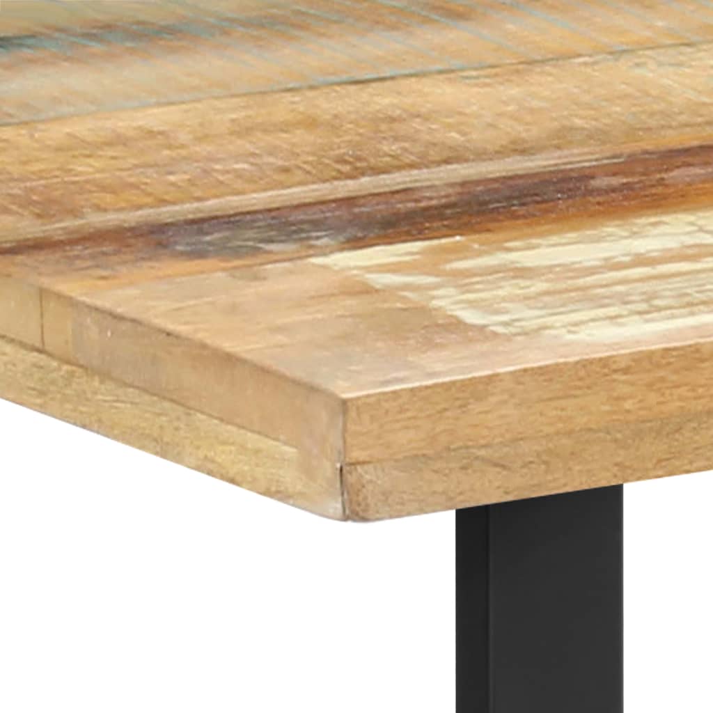Mesa De Comedor Madera Maciza Reciclada 120x60x76 Cm_2