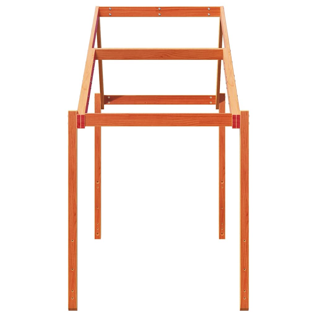 Techo De Cama Infantil Madera Maciza Pino Marrón 60x99x139,5 Cm_4