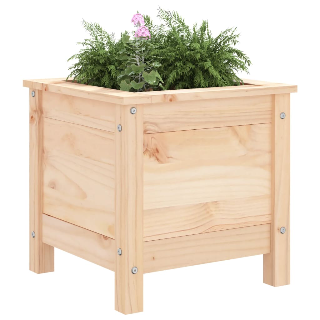 Jardinera Madera Maciza De Pino 40x40x39 Cm_2
