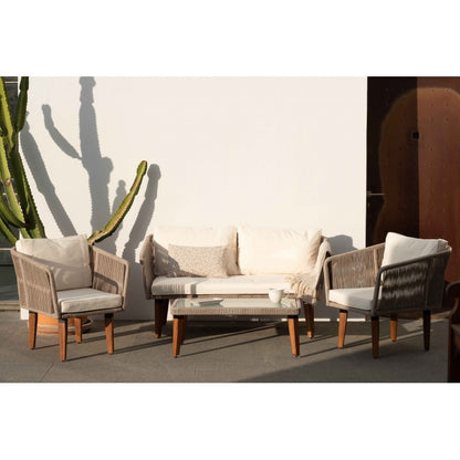 Muebles De Jardín Conjuntos Sofá Melbourne 5 Plazas Acero Galvanizado Cuerda Beige Kiefergarden_0