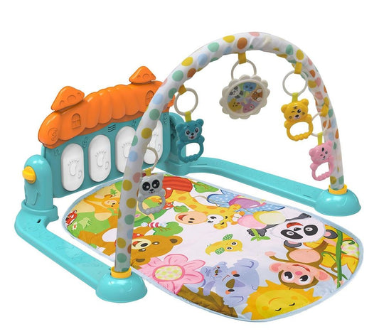 Manta De Actividades Con Piano Zoo Party Blue_0