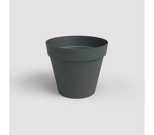 Artevasi Macetero Capri Vaso Antracita De Plástico Reciclado 50cm_0